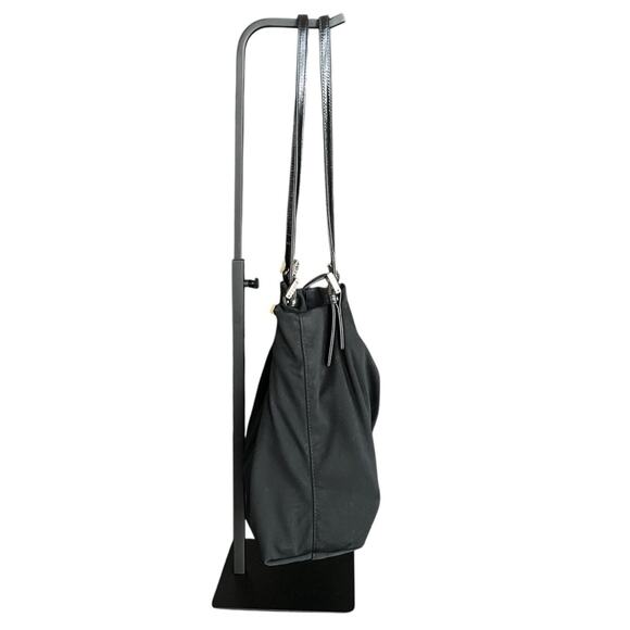 Fendi Women’s Vintage FF Neoprene Black Silver Nylon Baguette Shoulder Bag - Picture 3 of 11